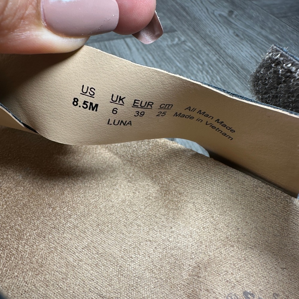Dr. Scholls Luna Sandals Women 8.5 Olive Green Cork Wedge Slingback NEW - Picture 8 of 8